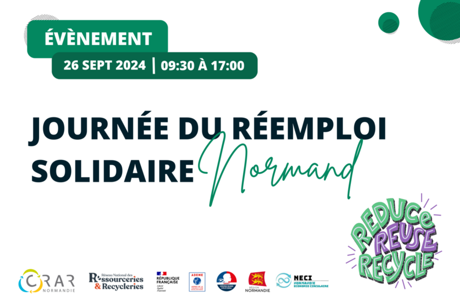 Journée du Réemploi Solidaire Normand - 26 septembre 2024 à Rouen