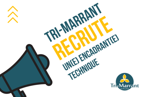 Tri-Marrant recrute un(e) encadrant(e) technique !